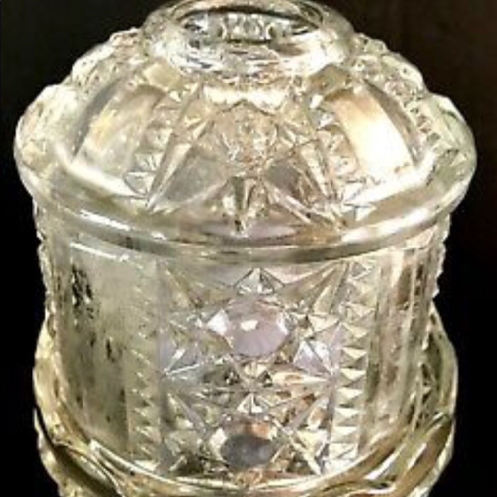 Fairy light candle holder Indiana glass Vintage